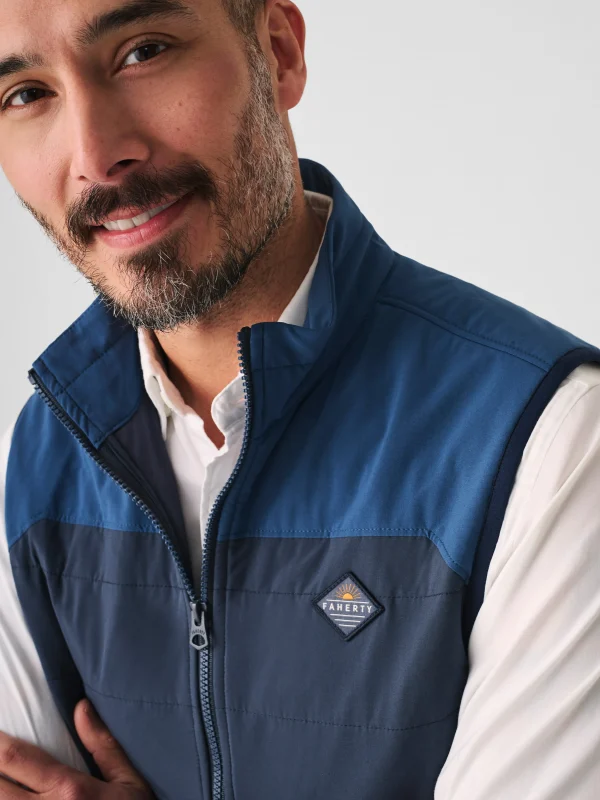 Jackets & Vests | Faherty Brand The Movement™ Vest - Blue Nights