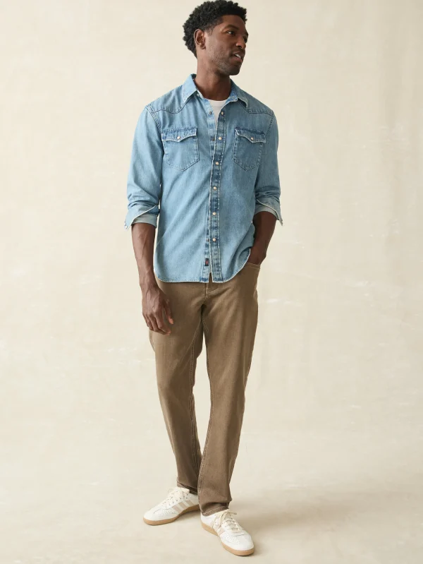 Shirts | Faherty Brand The Western Shirt - Faded Indigo