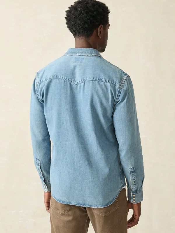 Shirts | Faherty Brand The Western Shirt - Faded Indigo