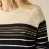 Sweaters | Faherty Brand Throwback Crew - Oakland Stripe