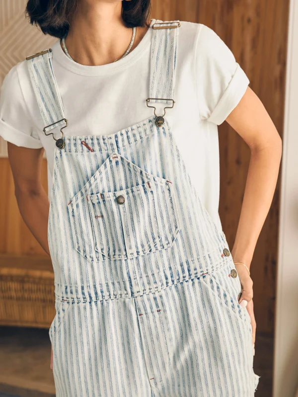 Dresses | Overalls & Jumpsuits | Faherty Brand Topsail Straight Leg Overall - Railroad Stripe