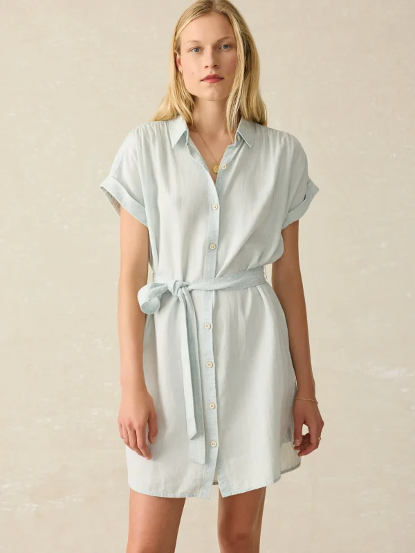 Dresses | Faherty Brand Tried & True Breeze Shirtdress - Icy Blue Wash