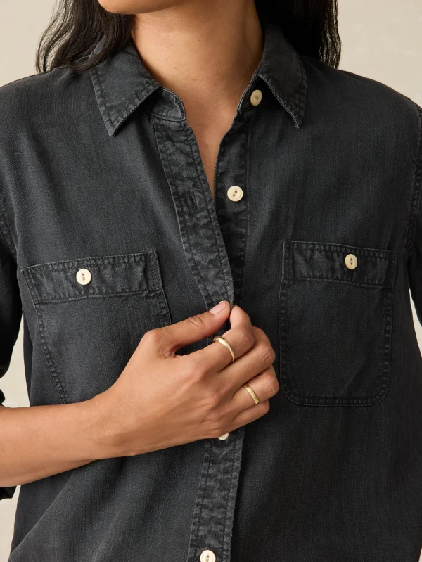 Shirts & Tops | Faherty Brand Tried & True Chambray Shirt - Durango Black