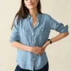 Shirts & Tops | Faherty Brand Tried & True Chambray Shirt - Aspen Stripe Wash