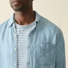 Shirts | Faherty Brand Tried & True Chambray Shirt - Vintage Indigo