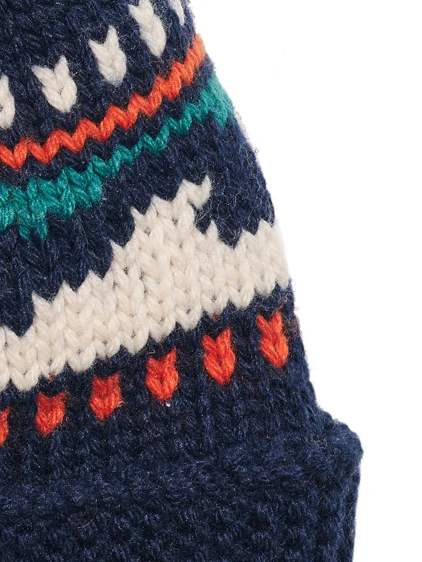 Hats | Hats | Faherty Brand Waves Pom Beanie - Navy