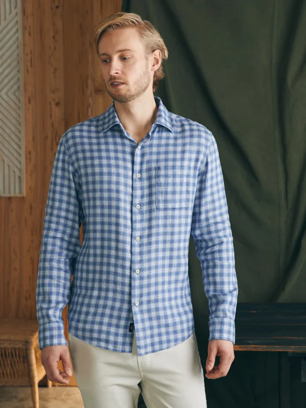 Shirts | Faherty Brand Weekend Blend Shirt - Rockville Blue Plaid