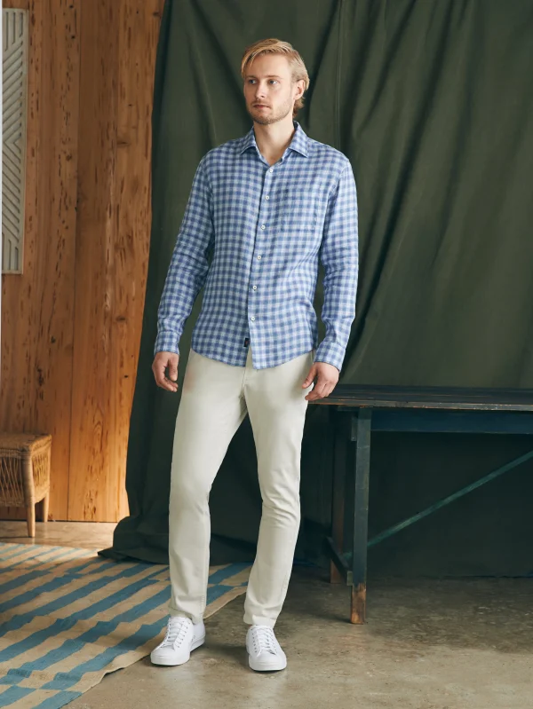 Shirts | Faherty Brand Weekend Blend Shirt - Rockville Blue Plaid