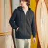 Hoodies & Sweatshirts | Lounge | Faherty Brand Whitewater Full Zip Hoodie (Tall) - Washed Black