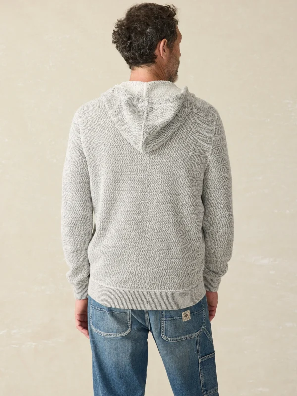 Hoodies & Sweatshirts | Lounge | Faherty Brand Whitewater Full Zip Hoodie (Tall) - Grey Shell Loop