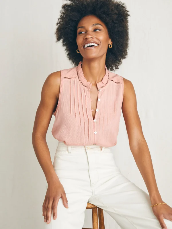 Shirts & Tops | Faherty Brand Willa Sleeveless Top - Rosette