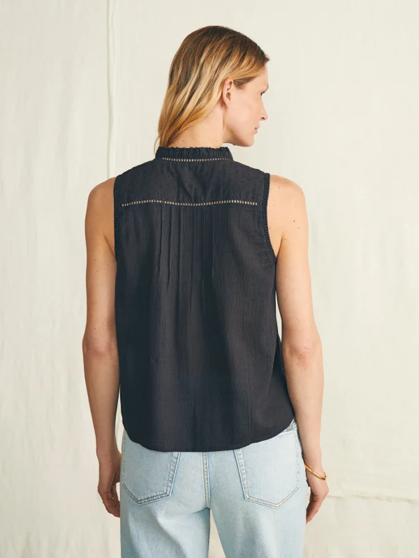 Shirts & Tops | Faherty Brand Willa Sleeveless Top - Washed Black