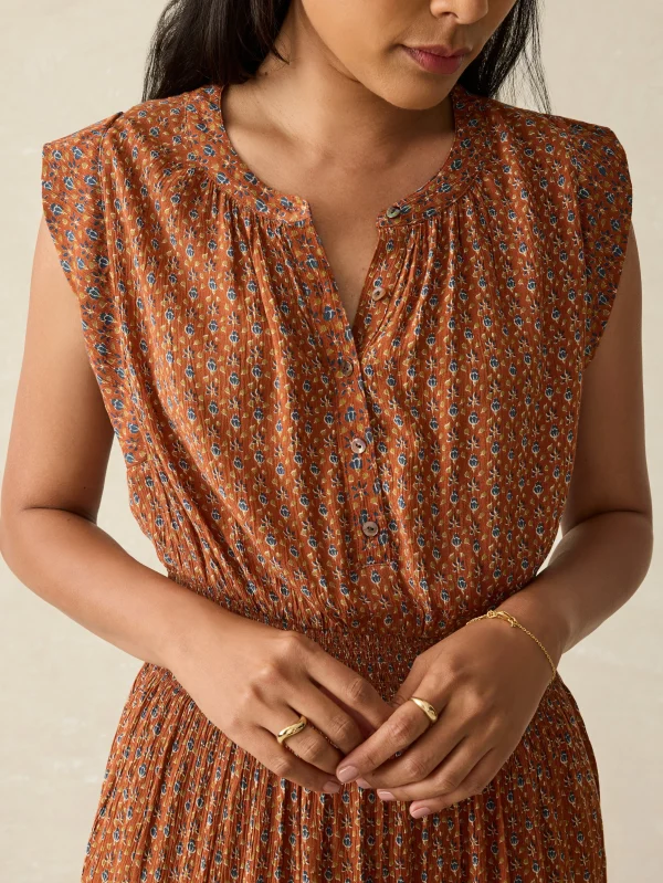 Dresses | Faherty Brand Woodstock Midi Dress - Chestnut Blossom